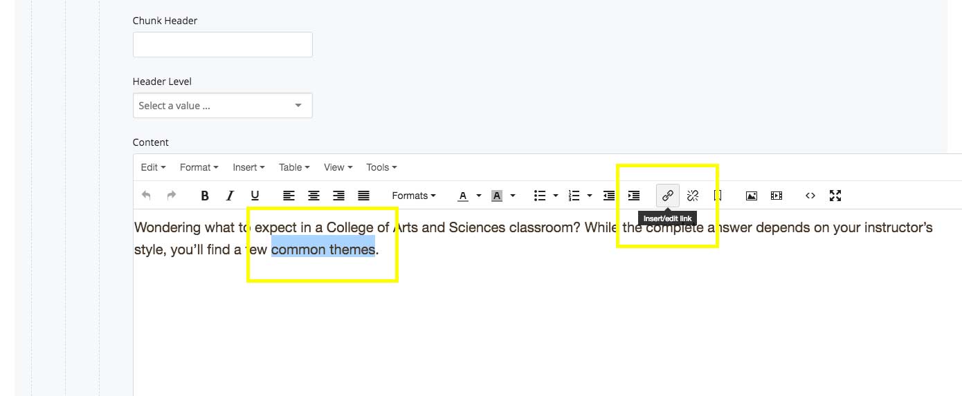 Editor screenshot